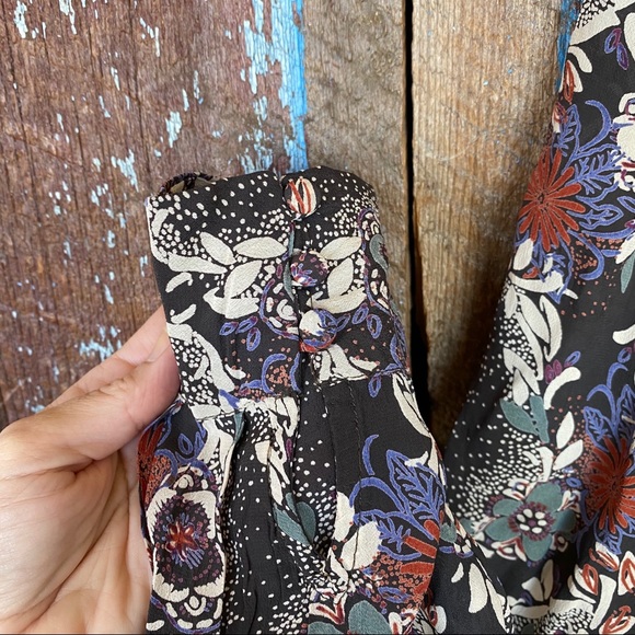 Free People Floral Long Sleeve Tunic Top - Picture 6 of 7